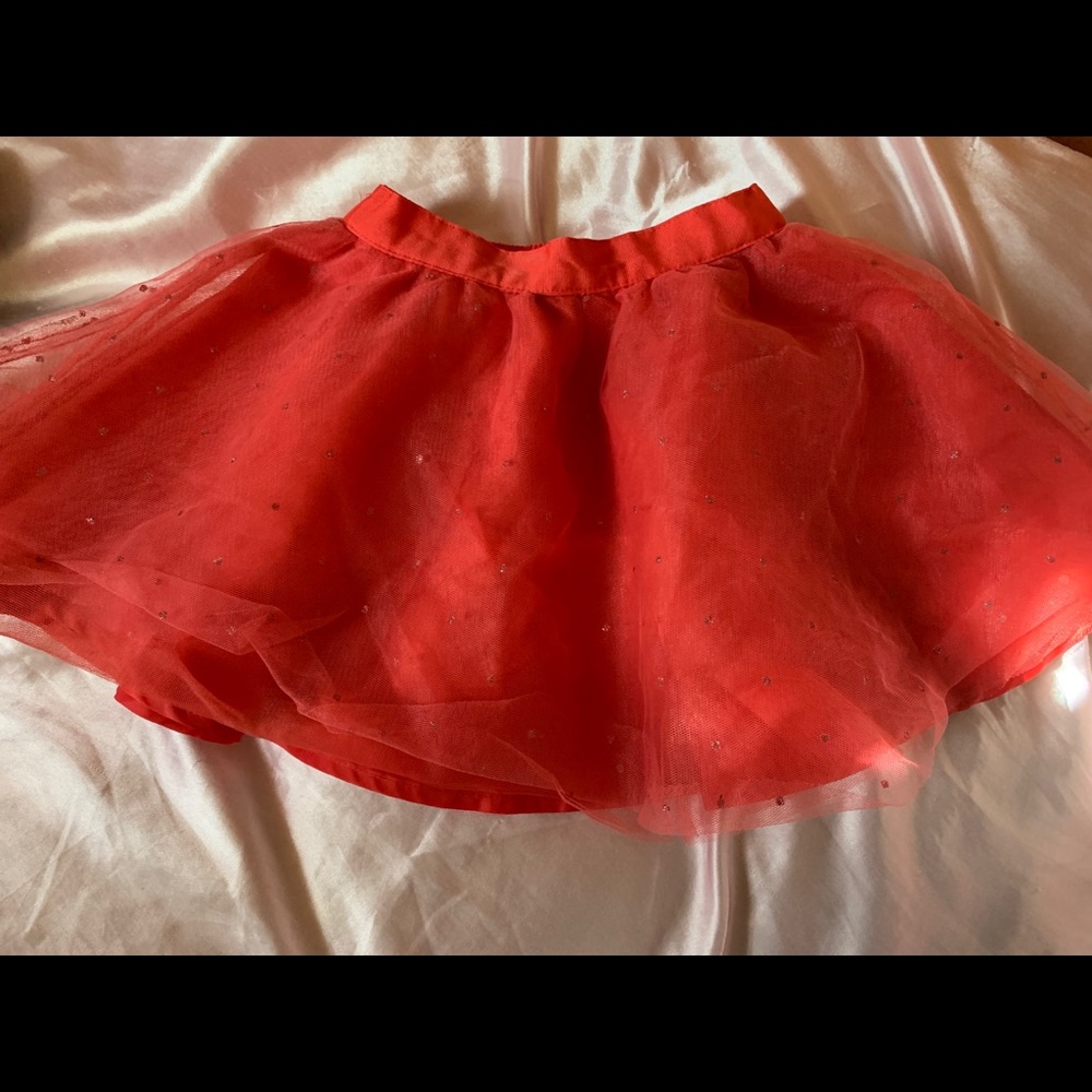 Janie and Jack red tulle skirt